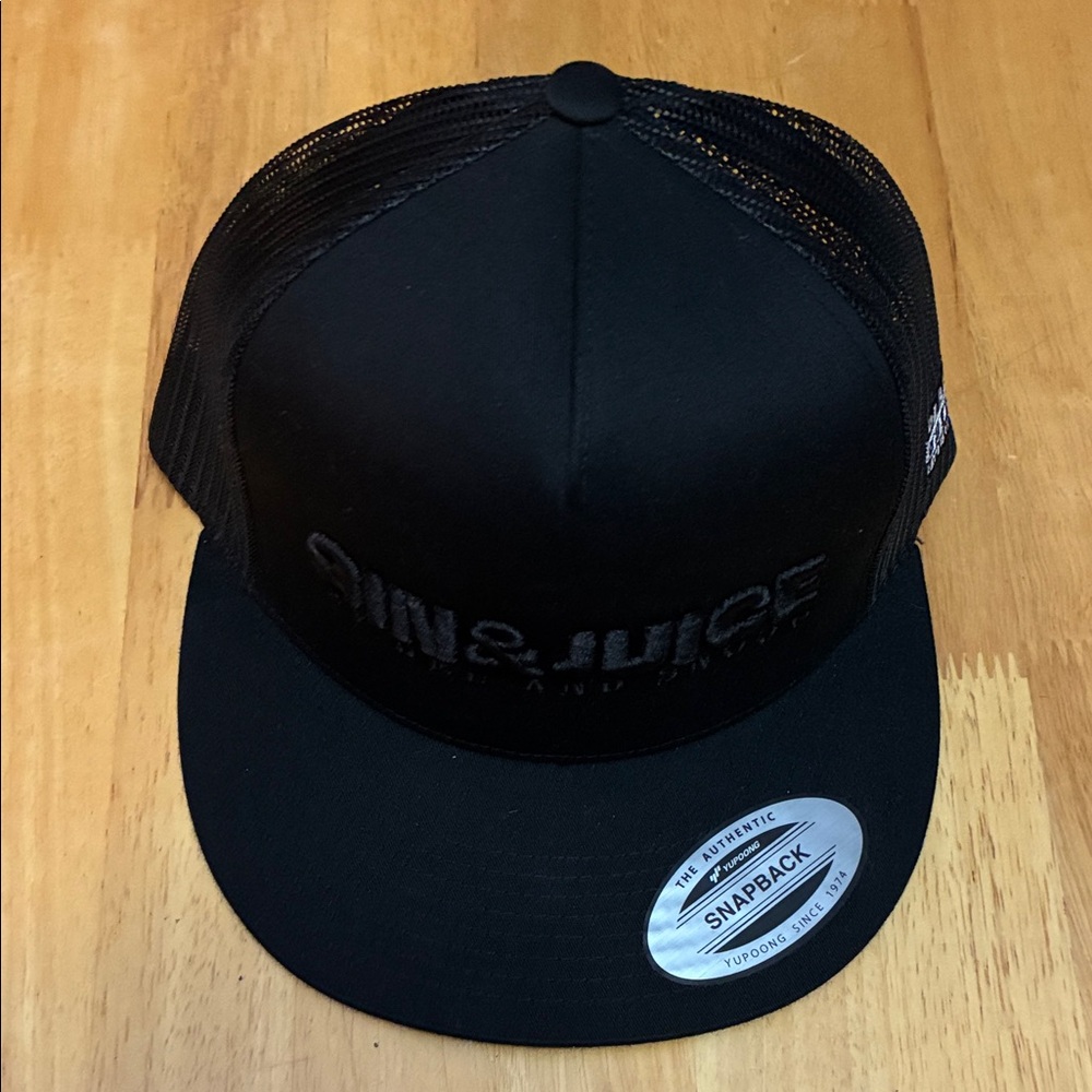 Gin & Juice Black Snapback Hat - by Dre and Snoop